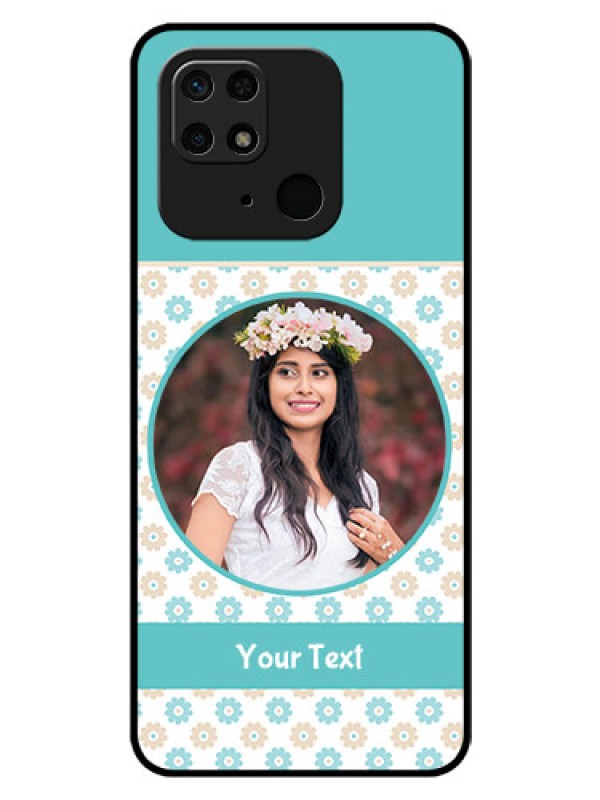 Custom Redmi 10  Power Custom Glass Mobile Case - Beautiful Flowers Design