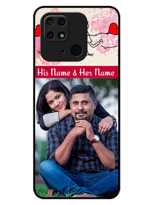 Custom Redmi 10  Power Photo Printing on Glass Case - You and Me Case Design