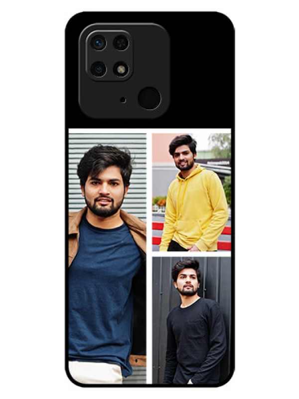 Custom Redmi 10  Power Photo Printing on Glass Case - Upload Multiple Picture Design