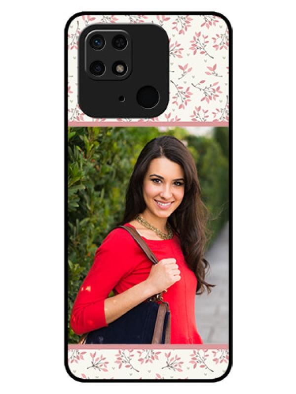 Custom Redmi 10  Power Custom Glass Phone Case - Premium Floral Design