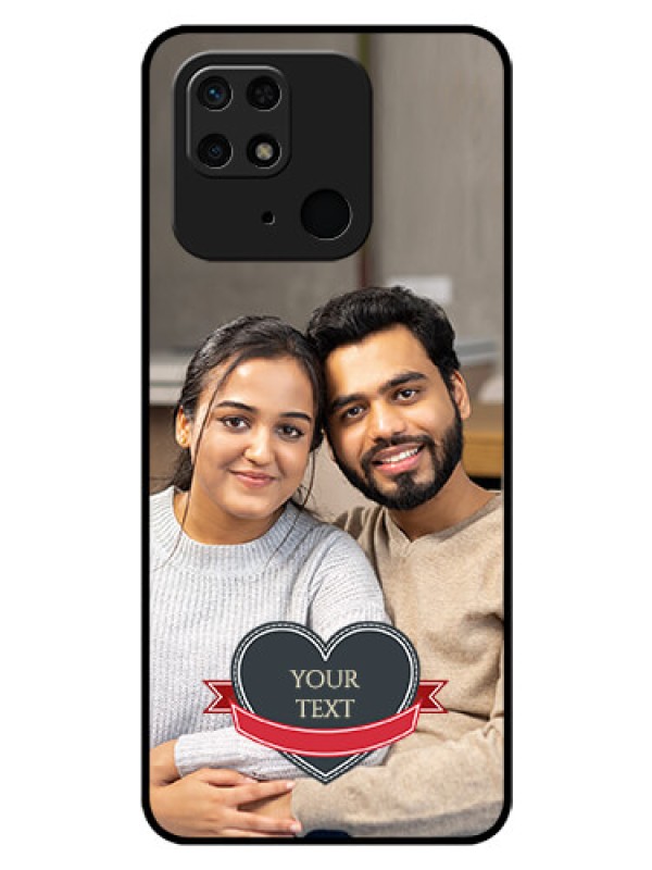 Custom Redmi 10  Power Custom Glass Phone Case - Just Married Couple Design