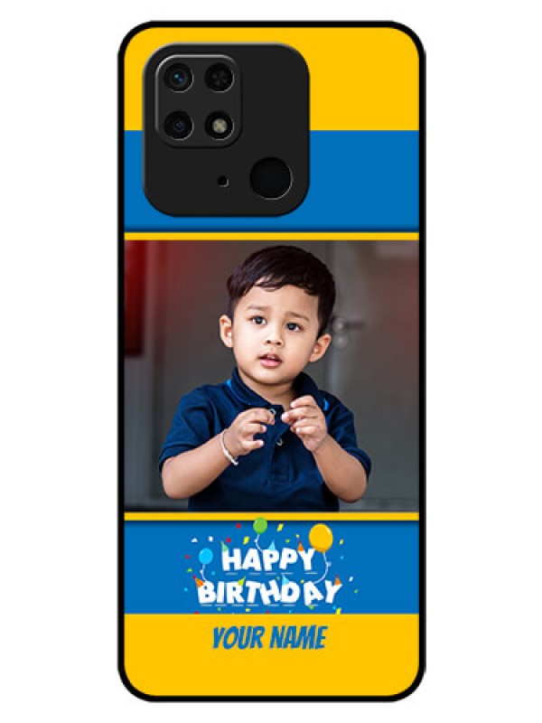 Custom Redmi 10  Power Custom Glass Mobile Case - Birthday Wishes Design