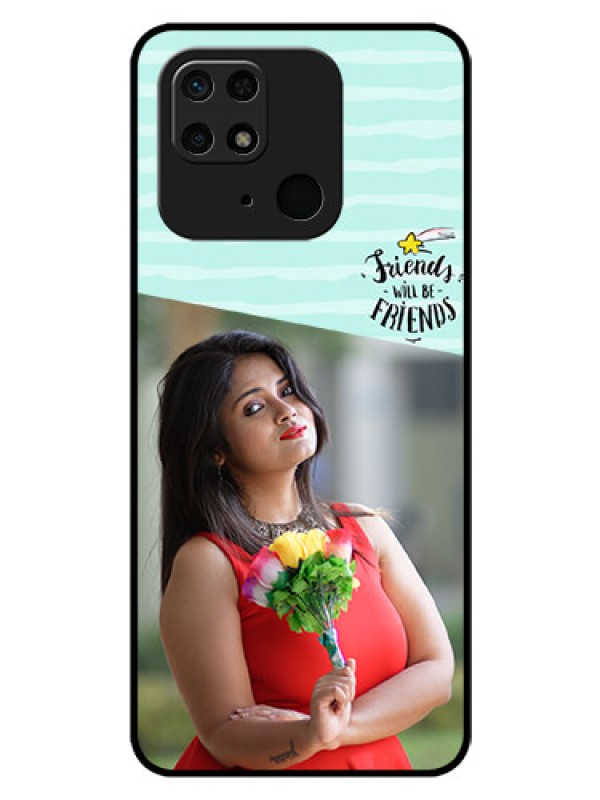 Custom Redmi 10  Power Custom Glass Phone Case - Friends Picture Icon Design
