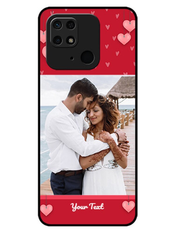 Custom Redmi 10  Power Custom Glass Phone Case - Valentines Day Design