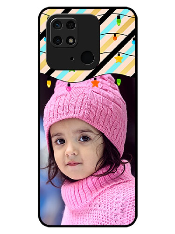 Custom Redmi 10  Power Custom Glass Mobile Case - Lights Hanging Design