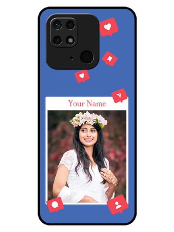 Custom Xiaomi Redmi 10 Power Custom Glass Phone Case - Like Share And Comment Design