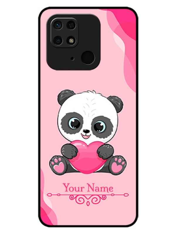 Custom Xiaomi Redmi 10 Power Custom Glass Mobile Case - Cute Panda Design