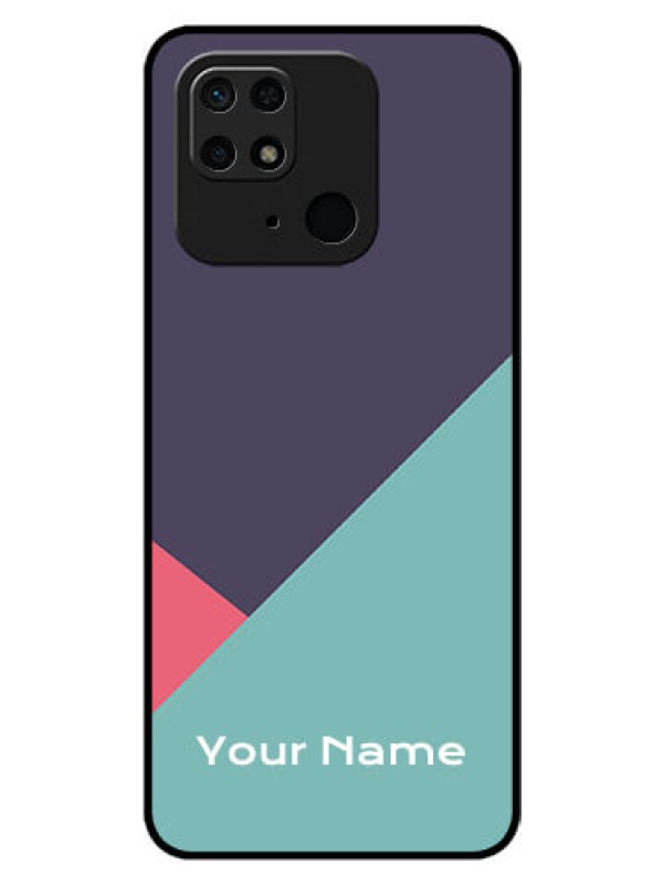 Custom Xiaomi Redmi 10 Power Custom Glass Mobile Case - Tri Color abstract Design