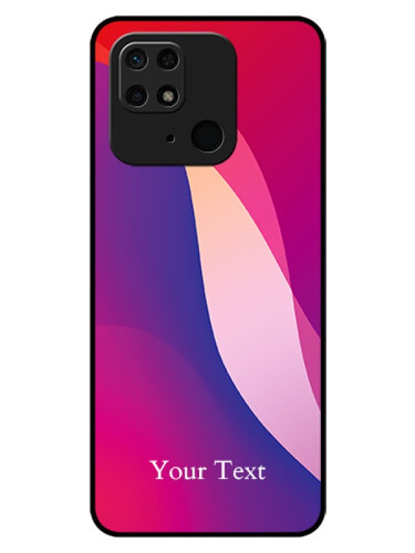 Custom Xiaomi Redmi 10 Power Personalized Glass Phone Case - Digital abstract Overlap Design