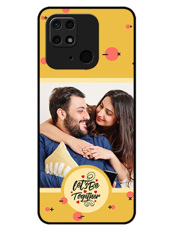 Custom Xiaomi Redmi 10 Power Photo Printing on Glass Case - Lets be Together Design