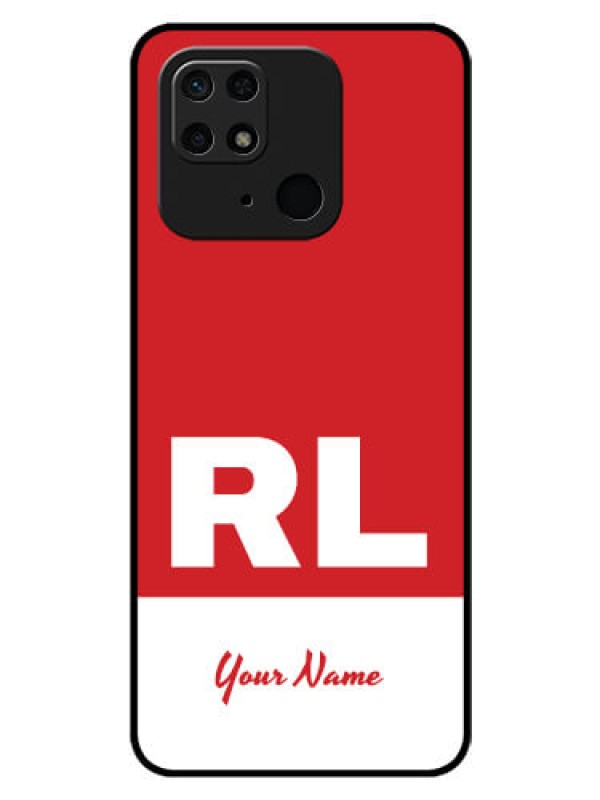 Custom Xiaomi Redmi 10 Power Personalized Glass Phone Case - dual tone custom text Design