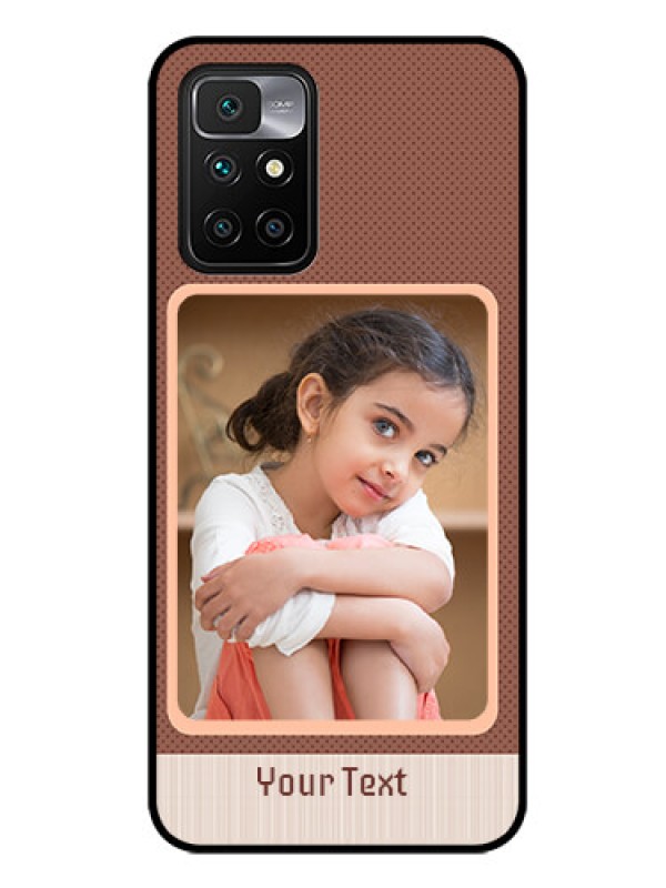 Custom Redmi 10 Prime 2022 Custom Glass Phone Case - Simple Pic Upload Design
