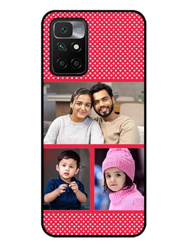 Custom Redmi 10 Prime 2022 Personalized Glass Phone Case - Bulk Pic Upload Design