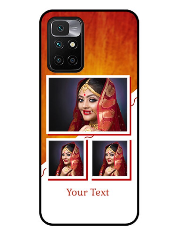 Custom Redmi 10 Prime 2022 Custom Glass Phone Case - Wedding Memories Design