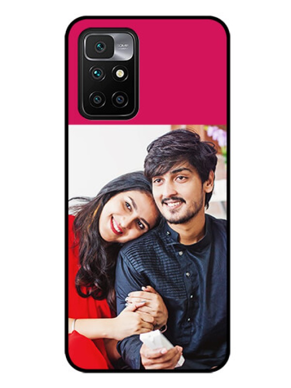 Custom Redmi 10 Prime 2022 Custom Glass Mobile Case - Anniversary Cover Design