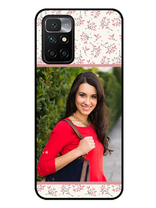 Custom Redmi 10 Prime 2022 Custom Glass Phone Case - Premium Floral Design