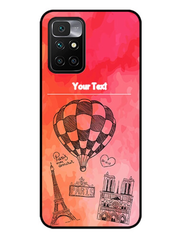 Custom Redmi 10 Prime 2022 Custom Glass Phone Case - Paris Theme Design
