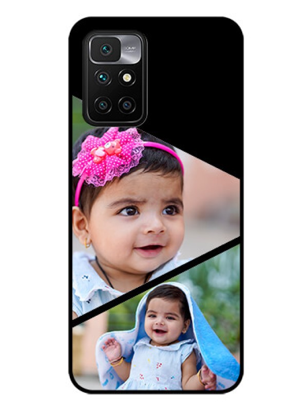 Custom Redmi 10 Prime 2022 Custom Glass Phone Case - Semi Cut Design