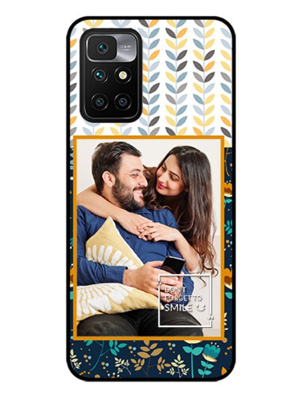 Custom Redmi 10 Prime 2022 Custom Glass Mobile Case - Pattern Design