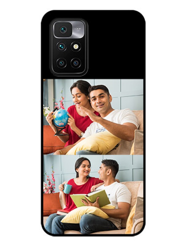 Custom Redmi 10 Prime 2022 2 Images on Glass Phone Cover