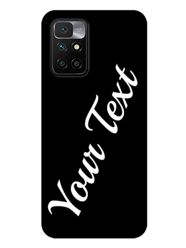 Custom Redmi 10 Prime 2022 Custom Glass Mobile Cover with Your Name