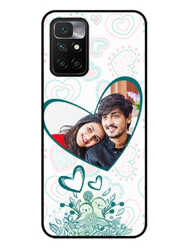 Custom Redmi 10 Prime Photo Printing on Glass Case - Premium Couple Design