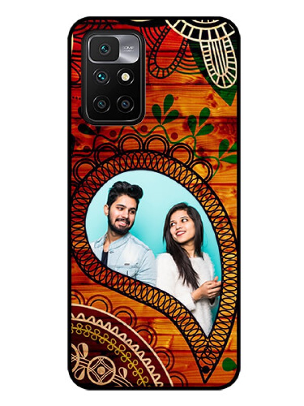 Custom Redmi 10 Prime Personalized Glass Phone Case - Abstract Colorful Design