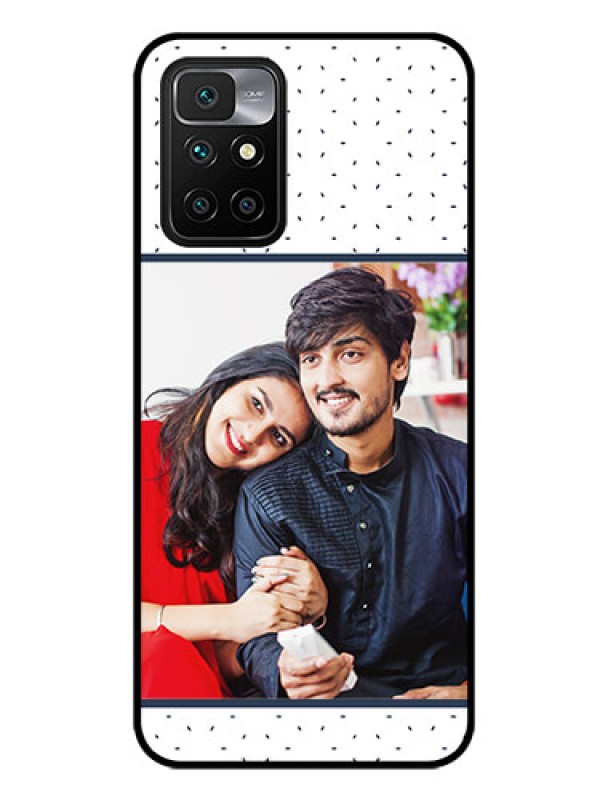 Custom Redmi 10 Prime Personalized Glass Phone Case - Premium Dot Design
