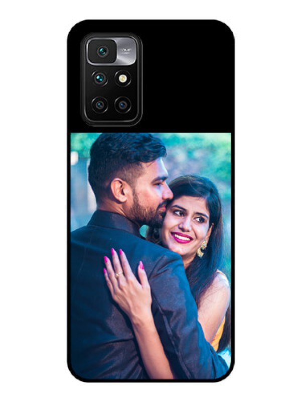 Custom Redmi10 Prime Custom Glass Phone Case - Upload Full Picture With Custom Color Design