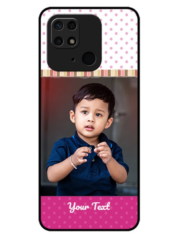 Custom Redmi 10 Photo Printing on Glass Case - Cute Girls Cover Design