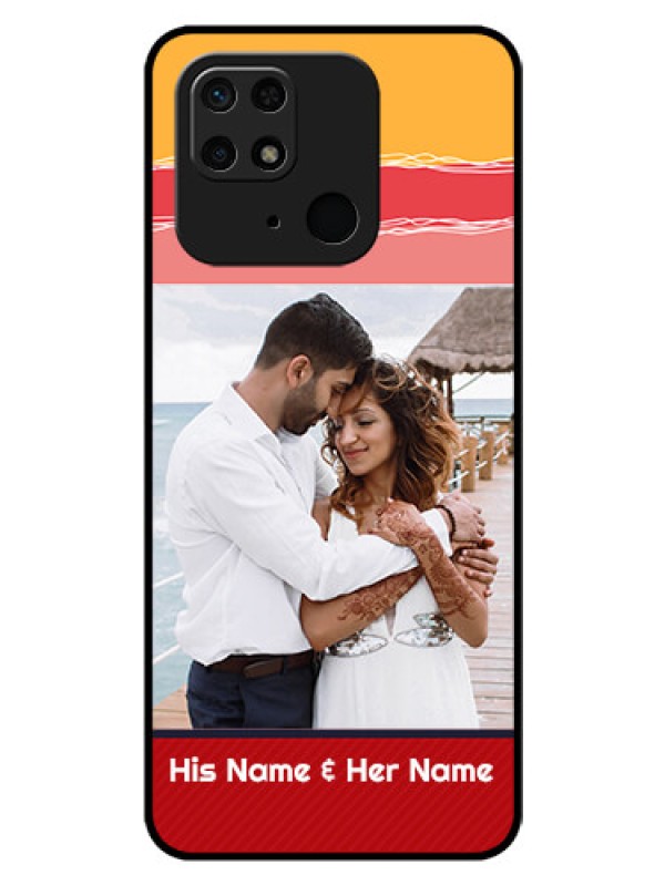 Custom Redmi 10 Custom Glass Mobile Case - Colorful Case Design