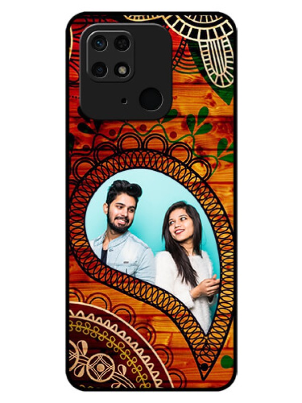 Custom Redmi 10 Personalized Glass Phone Case - Abstract Colorful Design