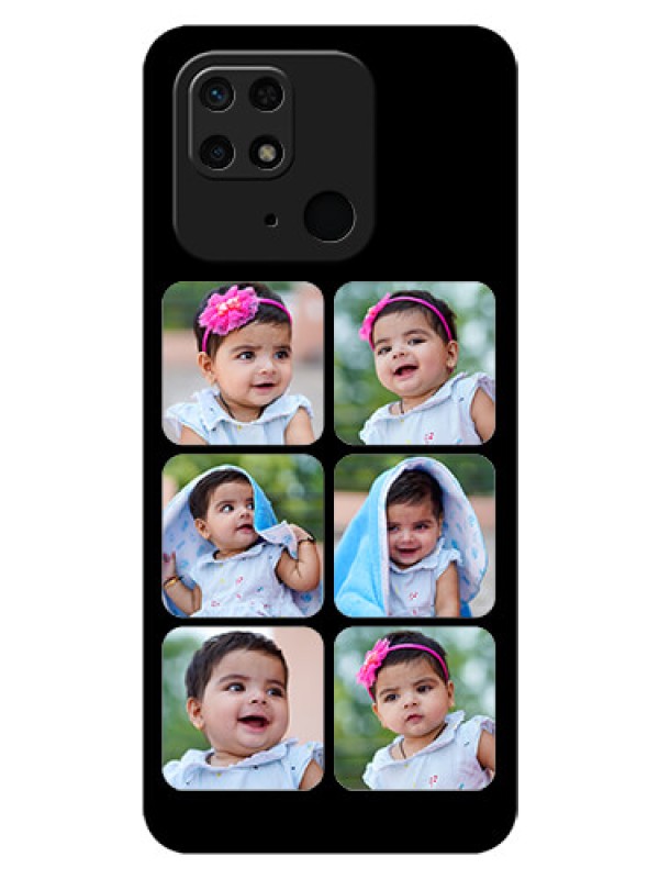 Custom Redmi 10 Photo Printing on Glass Case - Multiple Pictures Design