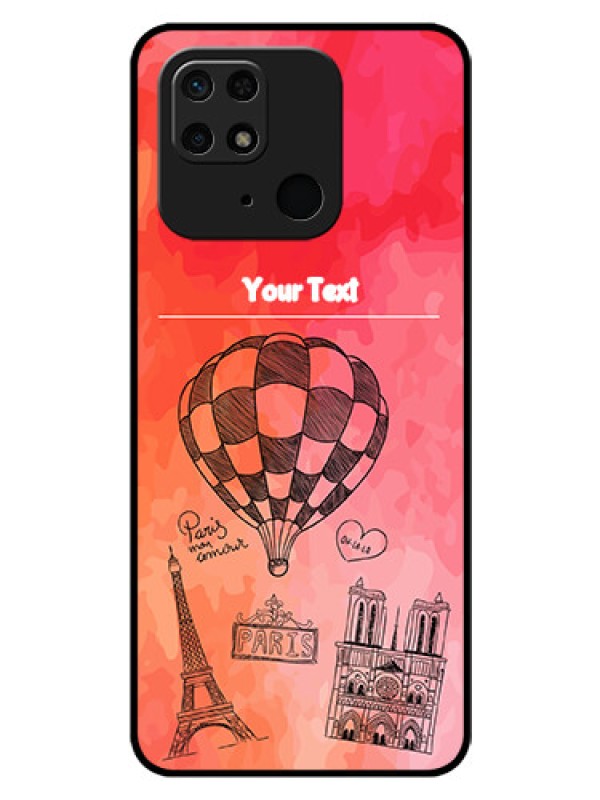 Custom Redmi 10 Custom Glass Phone Case - Paris Theme Design
