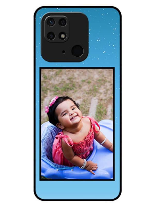 Custom Redmi 10 Custom Glass Mobile Case - Wave Pattern Colorful Design