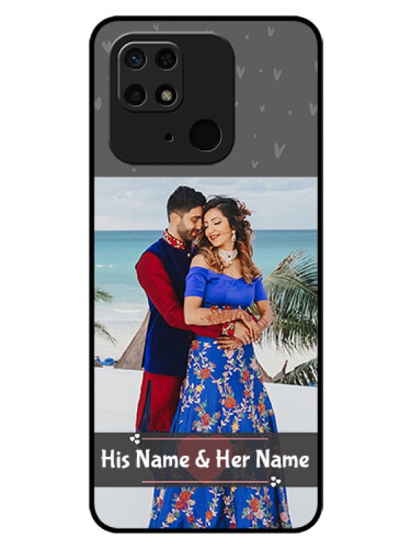 Custom Redmi 10 Custom Glass Mobile Case - Buy Love Design with Photo Online