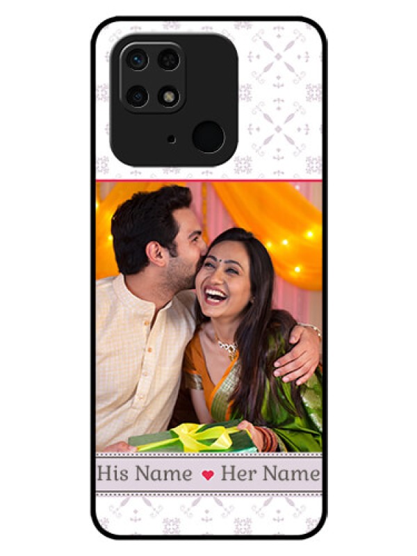Custom Redmi 10 Custom Glass Mobile Case - with Photo and Ethnic Design