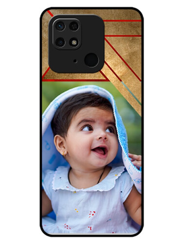 Custom Redmi 10 Personalized Glass Phone Case - Gradient Abstract Texture Design