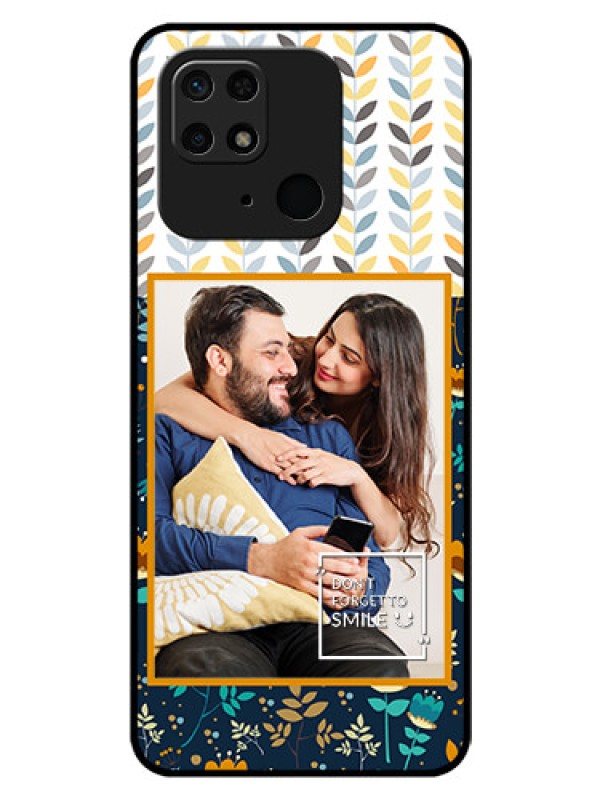 Custom Redmi 10 Custom Glass Mobile Case - Pattern Design