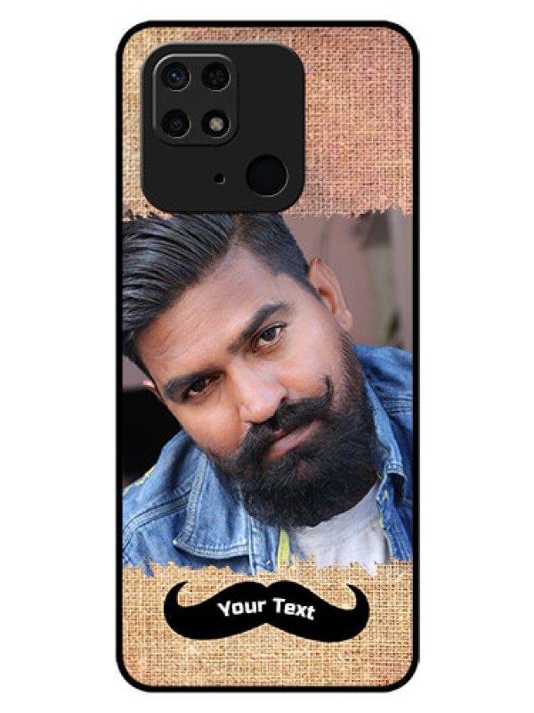 Custom Redmi 10 Personalized Glass Phone Case - with Texture Design