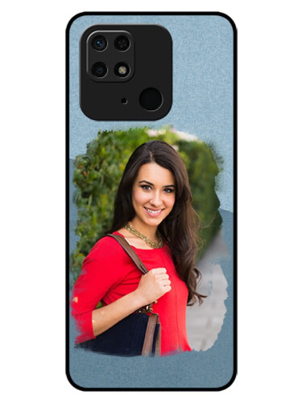 Custom Redmi 10 Custom Glass Mobile Case - Grunge Line Art Design