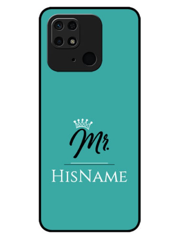 Custom Redmi 10 Custom Glass Phone Case Mr with Name