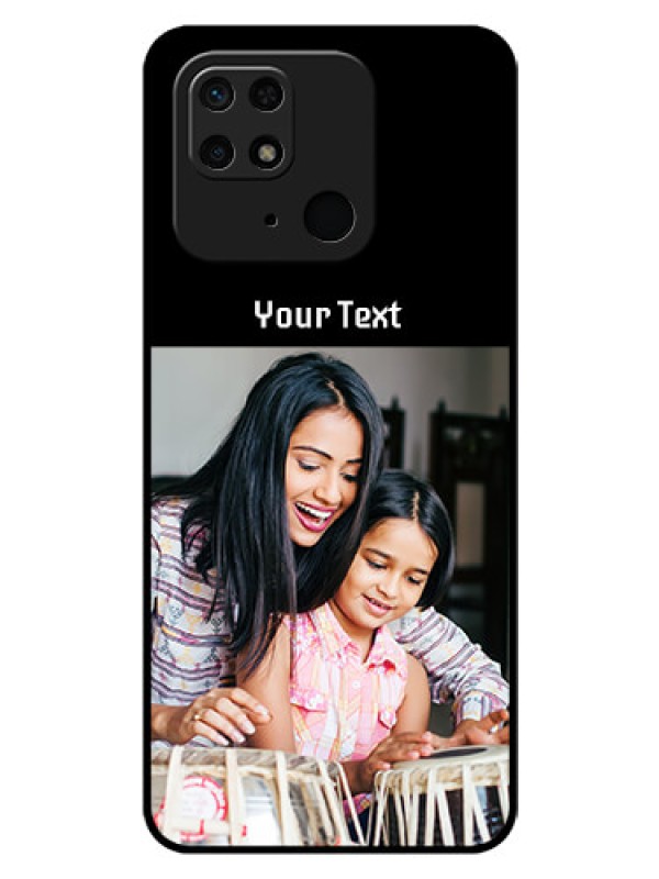 Custom Redmi 10 Photo with Name on Glass Phone Case