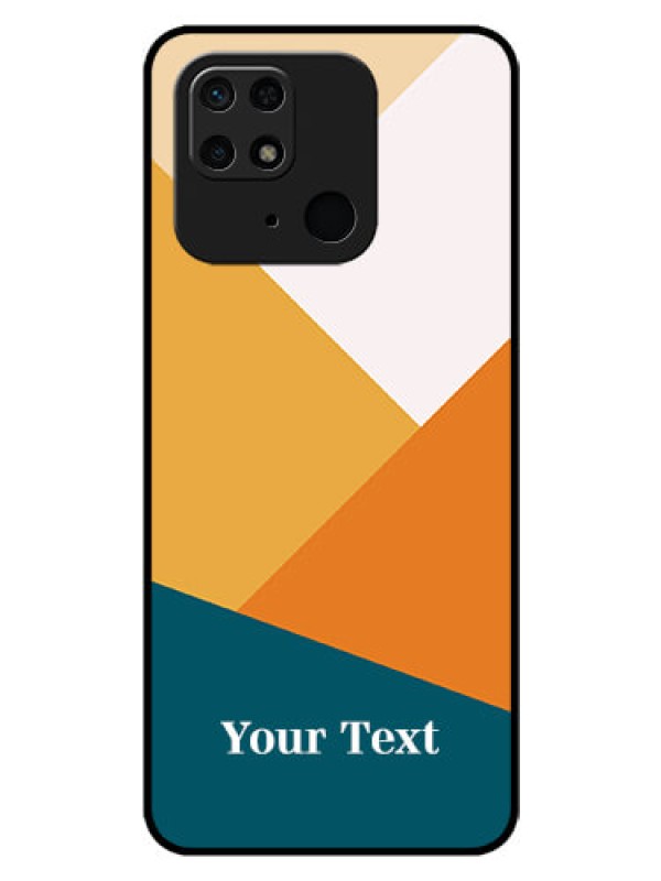 Custom Xiaomi Redmi 10 Personalized Glass Phone Case - Stacked Multi-colour Design