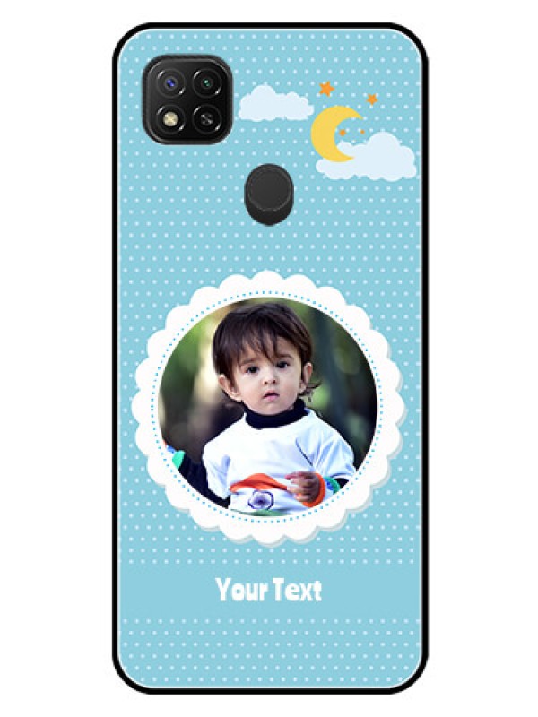 Custom Xiaomi Redmi 10A Sport Personalised Glass Phone Case - Violet Pattern Design