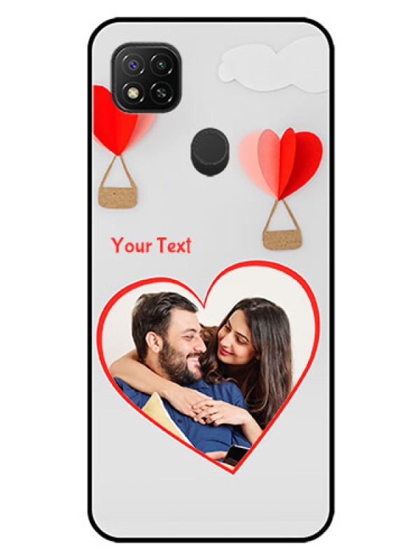 Custom Xiaomi Redmi 10A Sport Custom Glass Mobile Case - Parachute Love Design