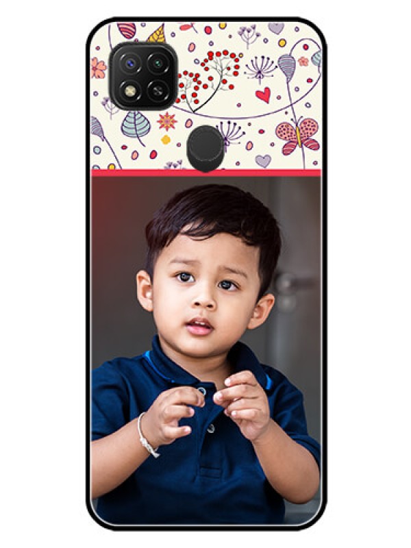 Custom Xiaomi Redmi 10A Sport Custom Glass Mobile Case - Premium Floral Design