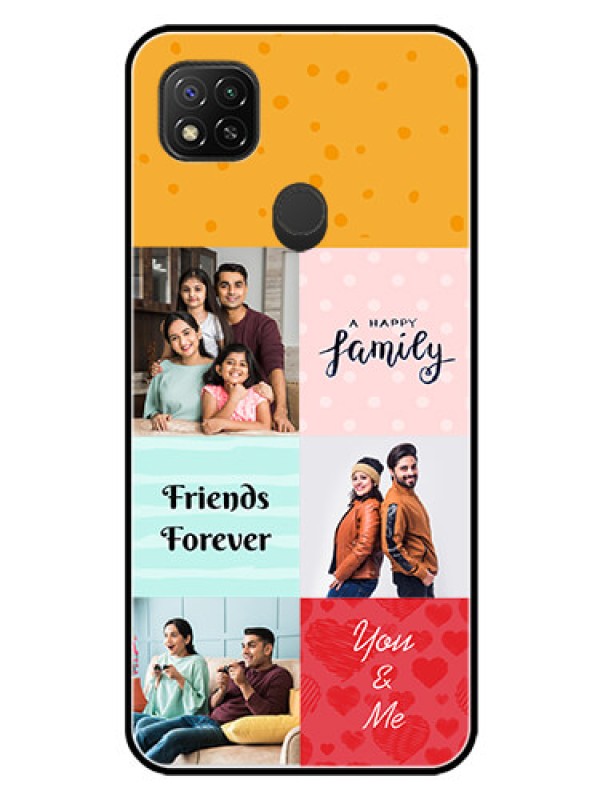 Custom Xiaomi Redmi 10A Sport Personalized Glass Phone Case - Images with Quotes Design