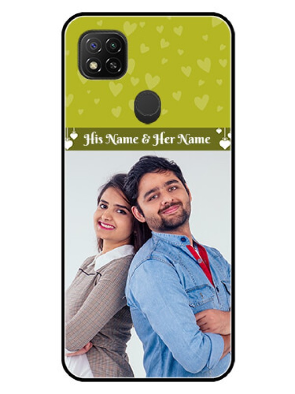 Custom Xiaomi Redmi 10A Sport Custom Glass Phone Case - You & Me Heart Design