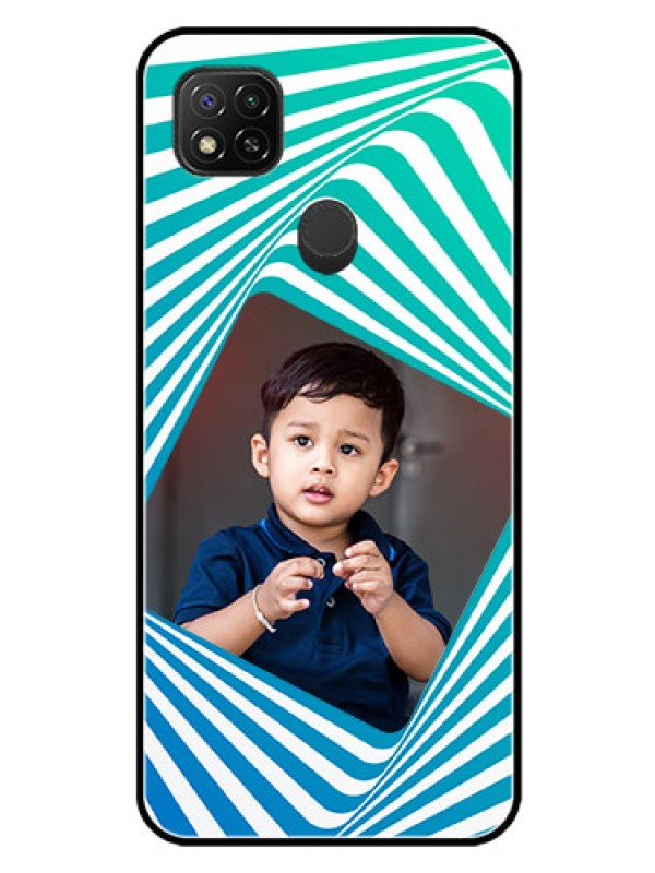 Custom Xiaomi Redmi 10A Personalized Glass Phone Case - Abstract Spiral Design